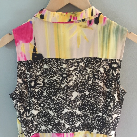 ANTHRO TABITHA Silk Floral Button Down Tunic Dress - Picture 8 of 8